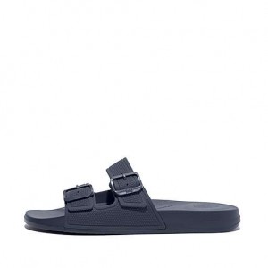 Chanclas FitFlop IQUSHION IQUSHION Two-Bar Hebilla Hombre Azul Marino | JW7023681