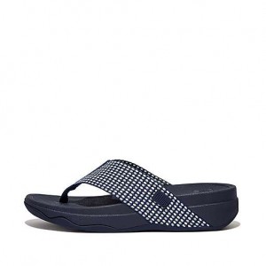 Sandalias FitFlop SURFA Webbing Puntera-Post Mujer Azul Marino | JV9061278