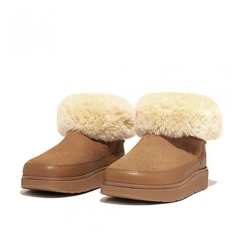 Botas FitFlop GEN-FF Mini Double-Faced Shearling Mujer Negras | BU7591836