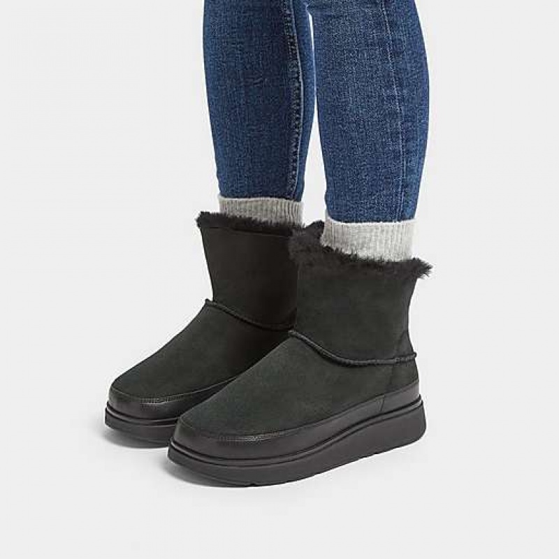 Botas FitFlop GEN-FF Mini Double-Faced Shearling Mujer Marrones | RO7436102