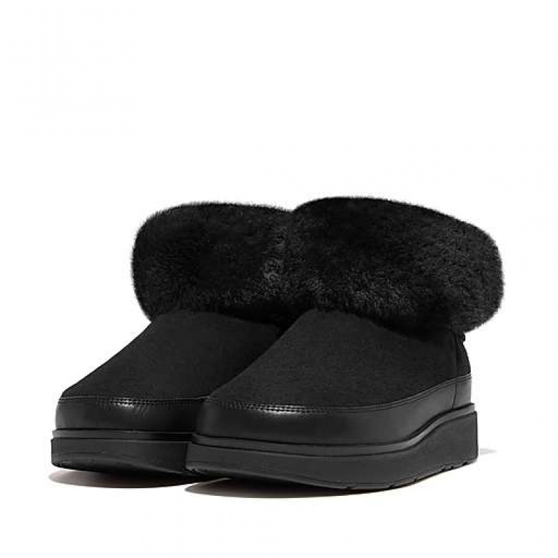 Botas FitFlop GEN-FF Mini Double-Faced Shearling Mujer Marrones | RO7436102