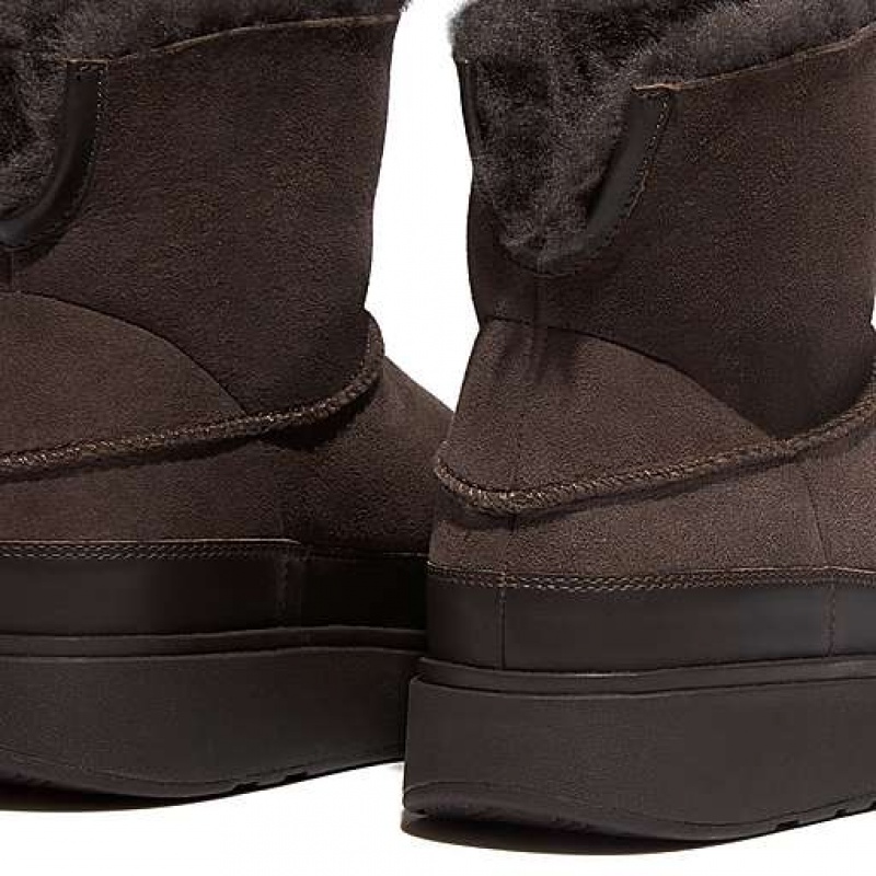 Botas FitFlop GEN-FF Mini Double-Faced Shearling Mujer Negras | FG0598417