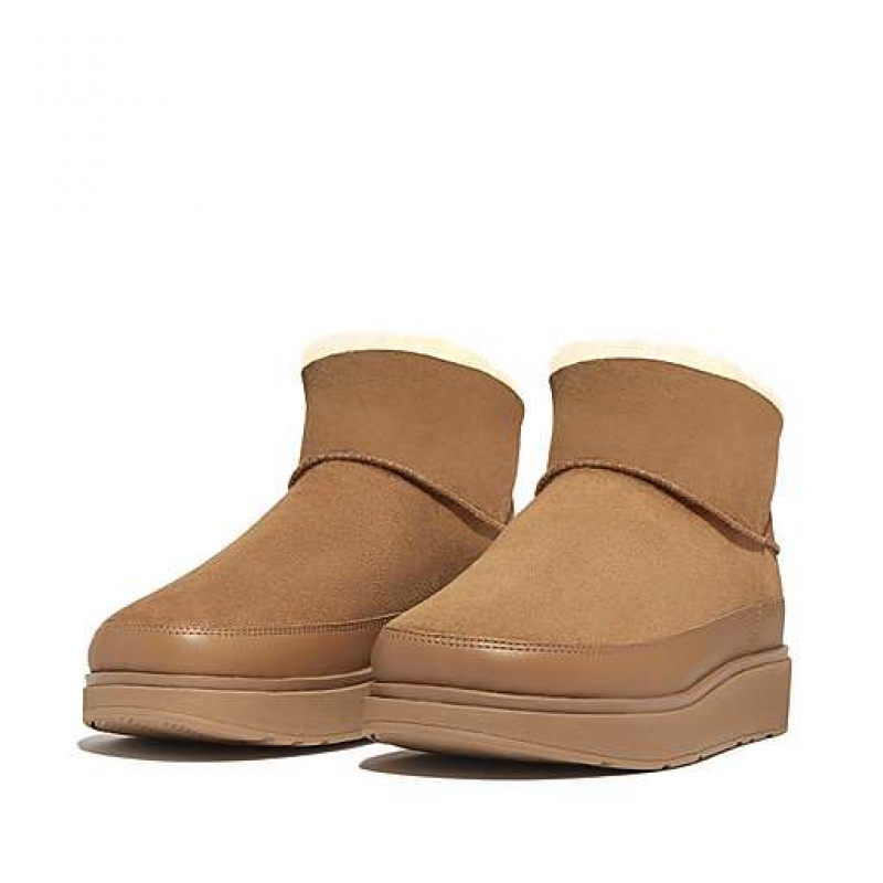 Botas FitFlop GEN-FF Ultra-Mini Double-Faced Shearling Mujer Negras | TO2079861