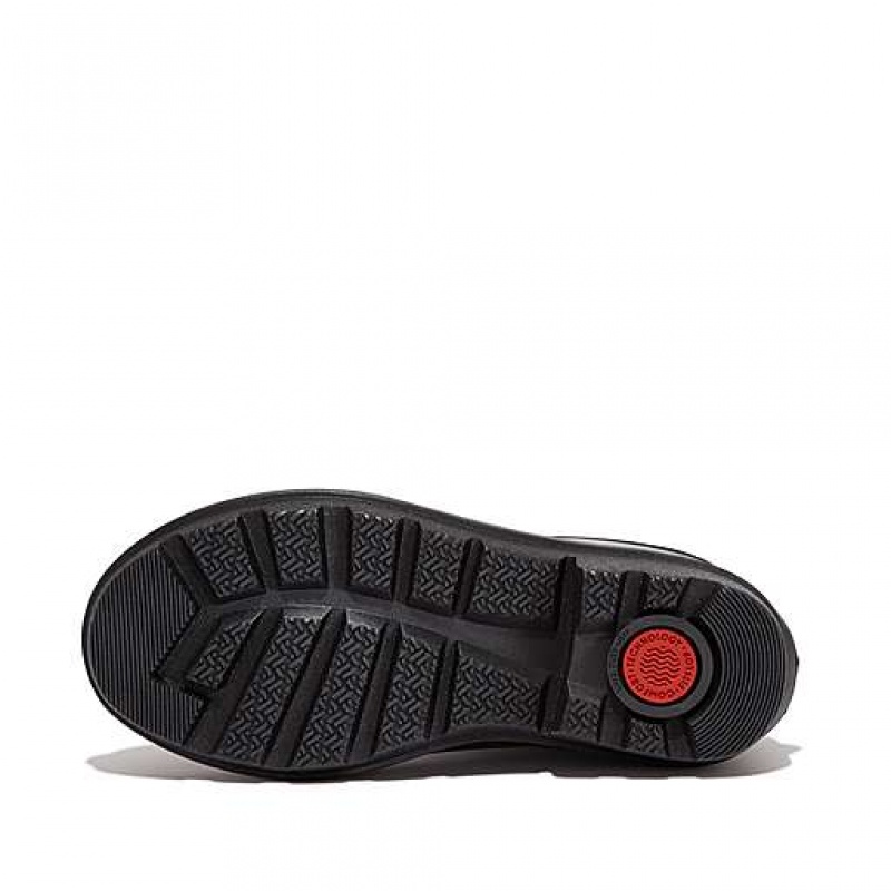 Botas Wellington FitFlop WONDERWELLY Pearlized Ergonomic Impermeables Niños Negras | WI9154036