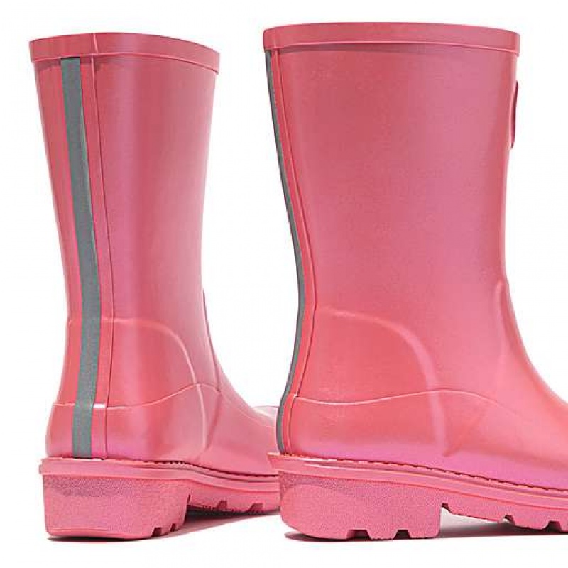 Botas Wellington FitFlop WONDERWELLY Pearlized Ergonomic Impermeables Niños Blancas | GY1457682