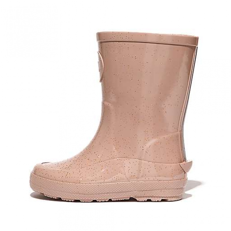 Botas de Lluvia FitFlop WONDERWELLY Glitter Ergonomic Niños Chocolate | AZ2469157