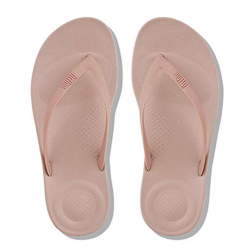 Chancletas FitFlop IQUSHION Ergonomic Mujer Kaki | TY7925408