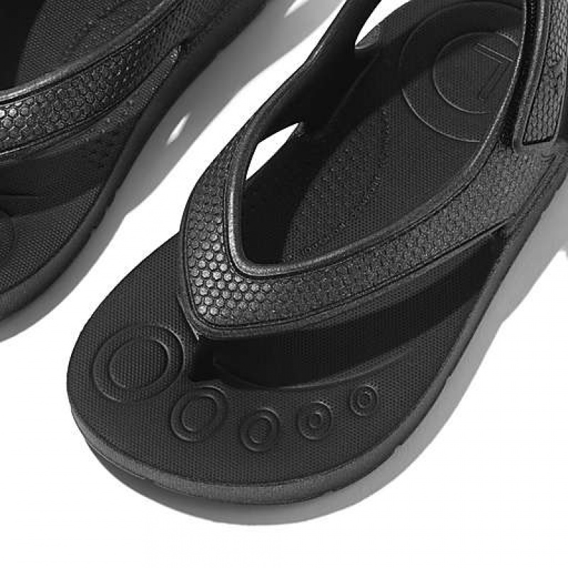 Chancletas FitFlop IQUSHION Shimmer Ergonomic Back-Correa Niños Negras | PR0453827