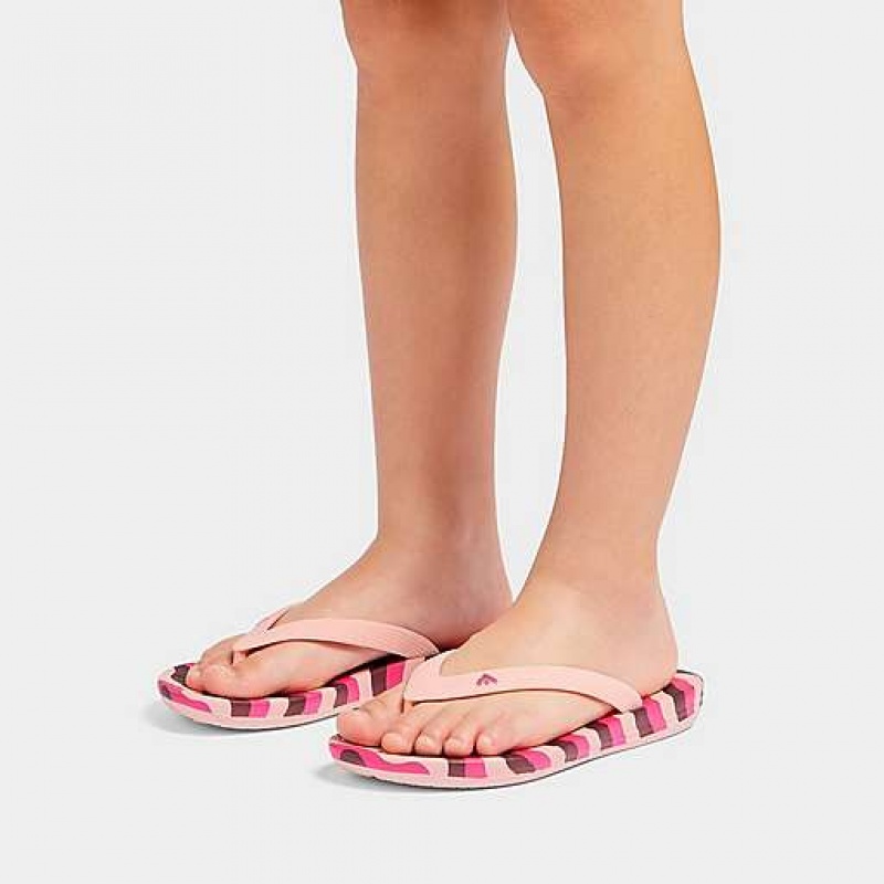 Chancletas FitFlop IQUSHION Wave-Print Ergonomic Niños Multicolor | BU5864713