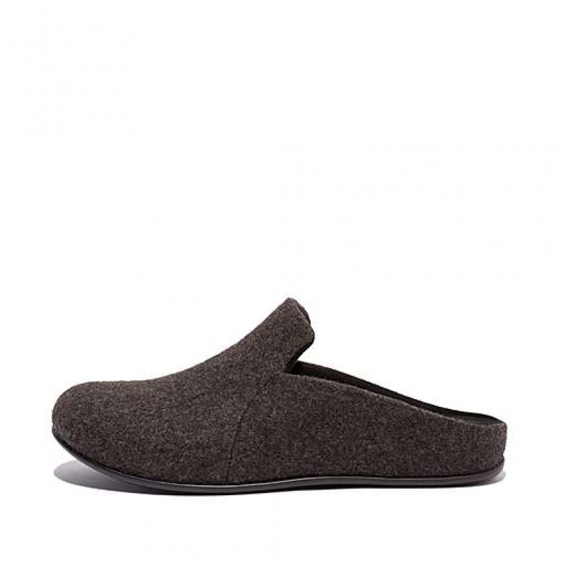 Pantuflas FitFlop CHRISSIE II E01 Haus Felt Mujer Negras | BE7653904