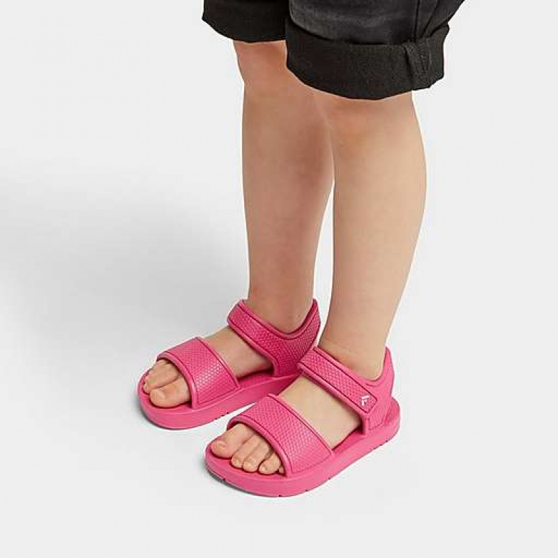 Sandalias FitFlop IQUSHION Ergonomic Back-Correa Niños Limón | KD4605278