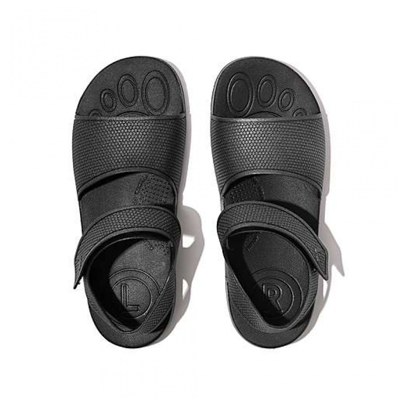 Sandalias FitFlop IQUSHION Shimmer Ergonomic Back-Correa Niños Kaki | BH3862571