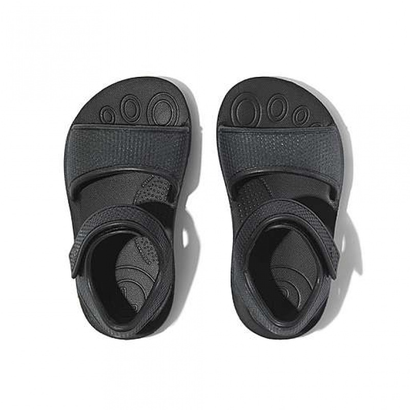 Sandalias FitFlop IQUSHION Shimmer Ergonomic Back-Correa Niños Azules | TB4837620