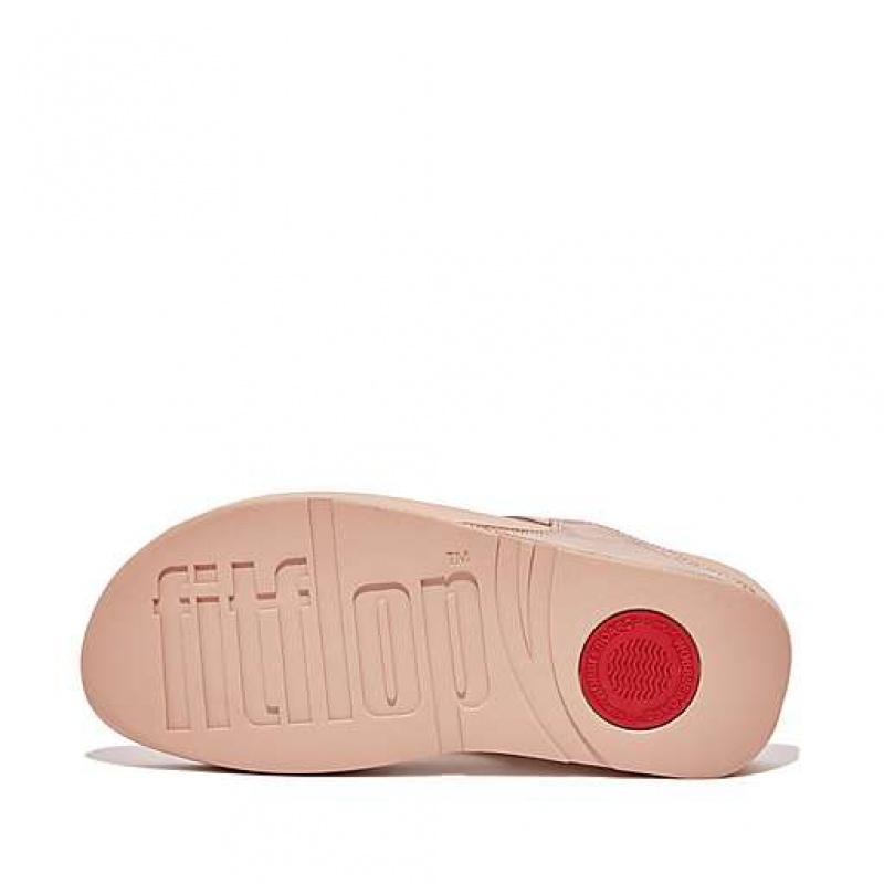 Sandalias FitFlop LULU Cuero Puntera-Post Mujer Gris | MR0193254