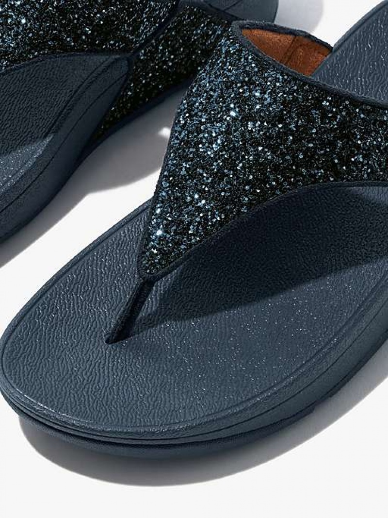 Sandalias FitFlop LULU Glitter Puntera-Post Mujer Rosas | HO6015783