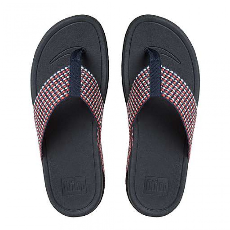 Sandalias FitFlop SURFA Puntera-Post Mujer Azules | YL8403927