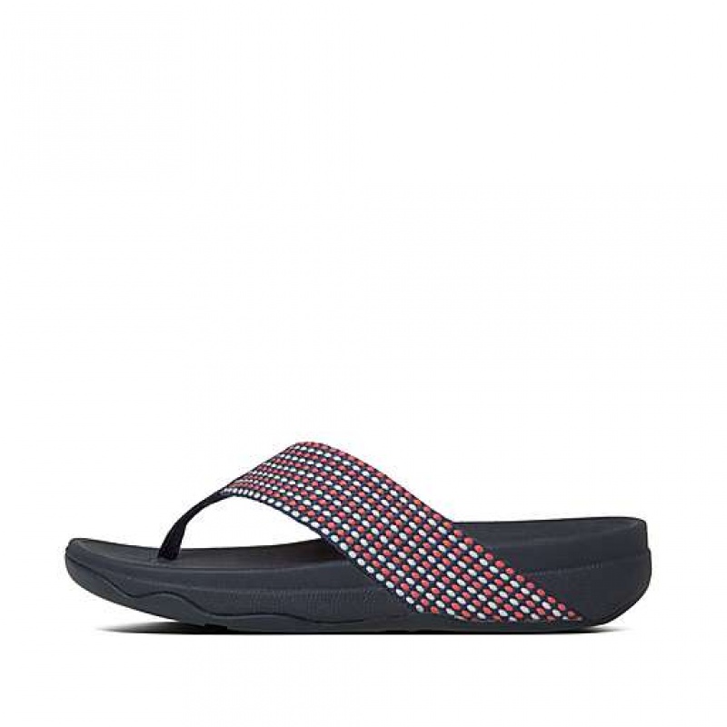 Sandalias FitFlop SURFA Puntera-Post Mujer Azules | YL8403927