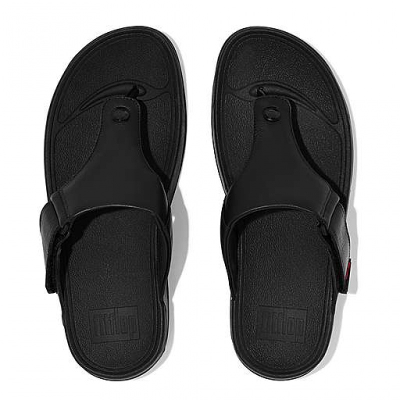 Sandalias FitFlop TRAKK II Cuero Puntera-Post Hombre Limón | YA8241367