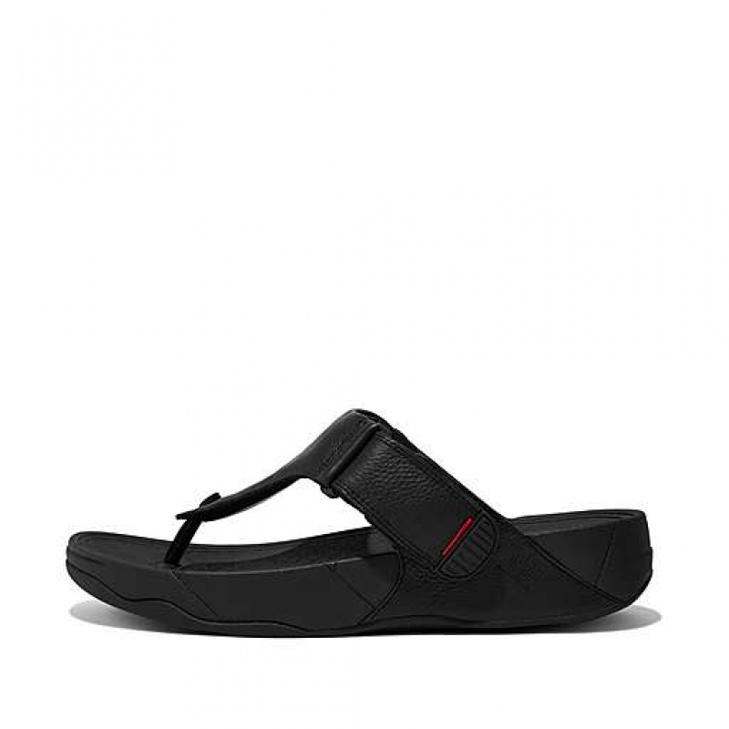 Sandalias FitFlop TRAKK II Cuero Puntera-Post Hombre Limón | YA8241367